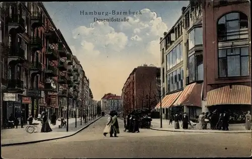 Ak Hamburg Nord Barmbek, Desenißstraße