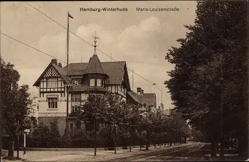 Ak Hamburg Nord Winterhude, Maria Louisenstraße