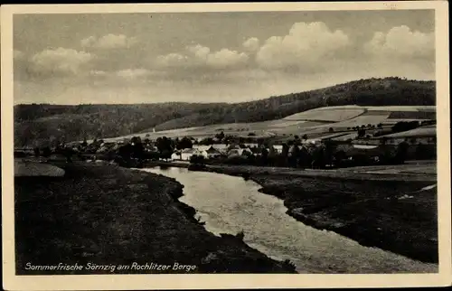 Ak Sörnzig bei Rochlitz, Panorama, Rochlitzer Berge