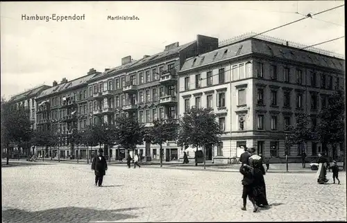 Ak Hamburg Nord Eppendorf, Martinistraße