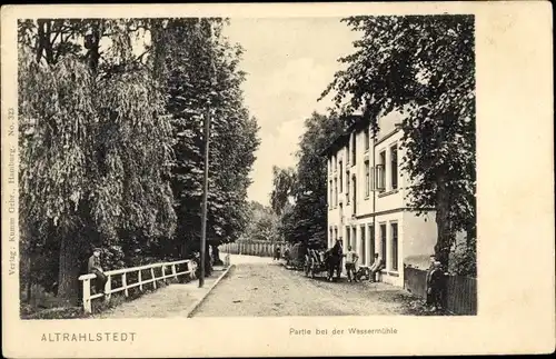 Ak Hamburg Wandsbek Rahlstedt, Partie bei der Wassermühle