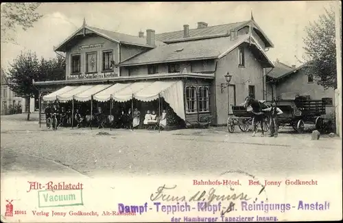 Ak Hamburg Wandsbek Rahlstedt, Bahnhofshotel