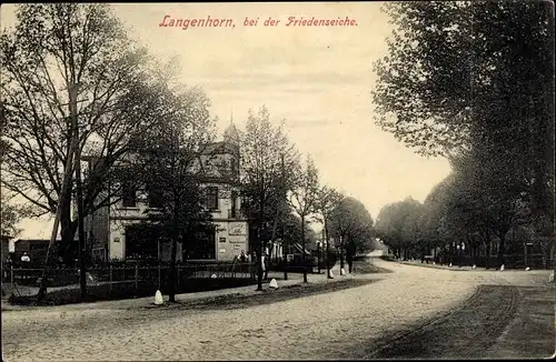 Ak Hamburg Nord Langenhorn,Bei der Friedenseiche