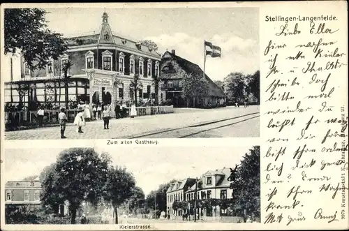 Ak Hamburg Eimsbüttel Stellingen Langenfelde, Zum alten Gasthaus, Kieler Straße