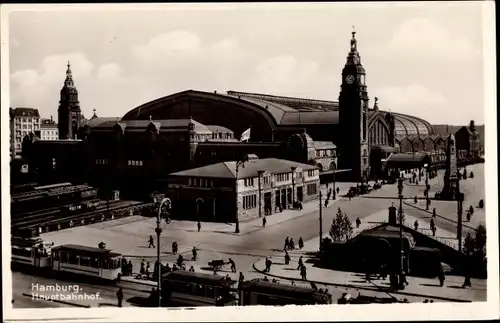 Ak Hamburg Mitte St. Georg, Hauptbahnhof