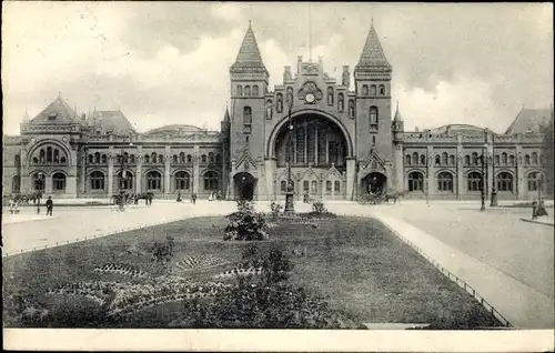 Ak Hamburg Altona, Hauptbahnhof, Vorplatz