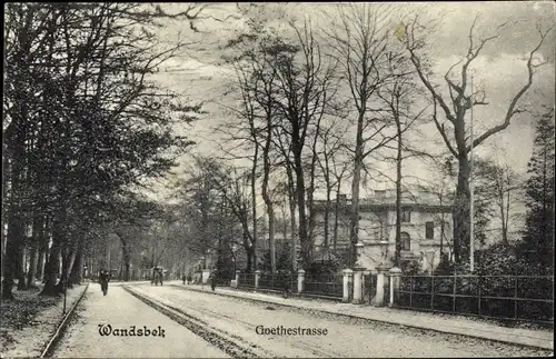 Ak Hamburg Wandsbek, Goethestraße, Villa