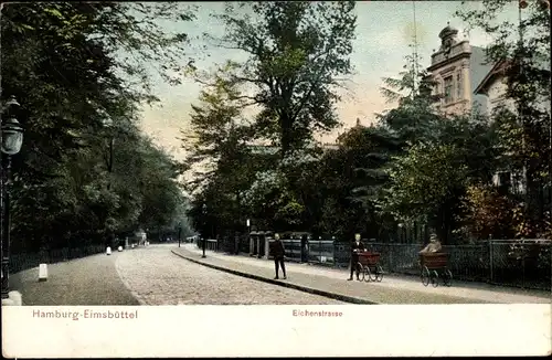 Ak Hamburg Eimsbüttel, Eichenstraße, Kinderwagen