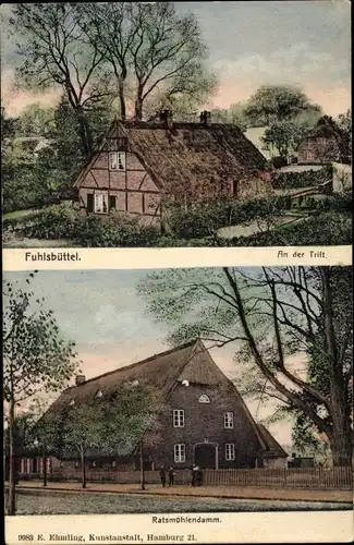 Ak Hamburg Nord Fuhlsbüttel, An der Trift, Ratsmühlendamm, Landhaus