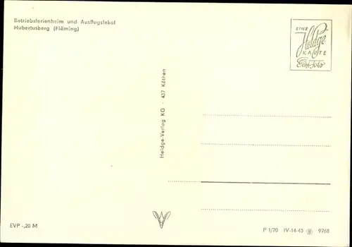 Ak Coswig in Anhalt, Hubertusberg, Terrassenpartie