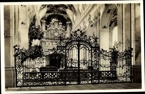 Ak Amorbach im Odenwald Unterfranken, Unterfr. Abteikirche