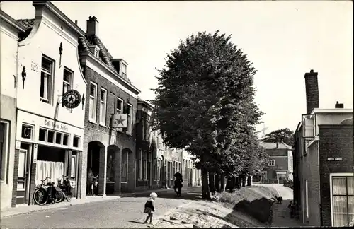 Ak Haastrecht Südholland, Hoogstraat, Heineken Bier Werbung