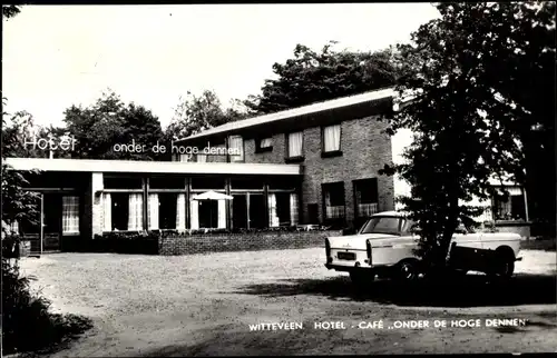 Ak Witteveen Midden Drenthe Niederlande, Hotel, Café Onder de hoge dennen