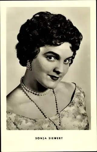 Ak Schauspielerin Sonja Siewert