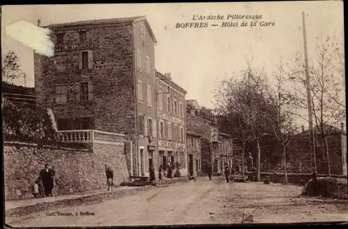 Ak Boffres Ardeche, Hotel de la Gare