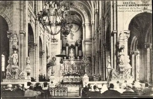 Ak Sainte-Anne-d'Auray Morbihan, Interieur de la Basilique