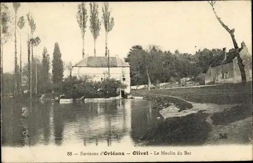 Ak Olivet Loiret, Le Moulin du Bac