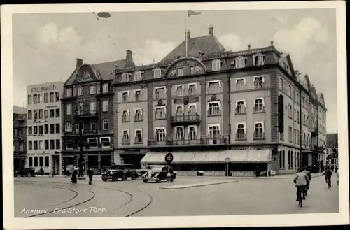 Ak Århus Aarhus Dänemark, Fra Store Torv, KGL Brand