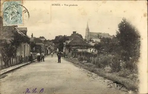 Ak Morée Loir et Cher, Vue Générale