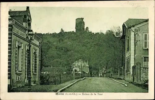 Ak Morée Loir et Cher, Ruines de la Tour