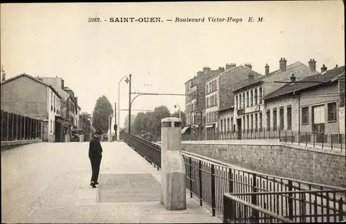 Ak Saint Ouen Seine Saint Denis, Boulevard Victor Hugo