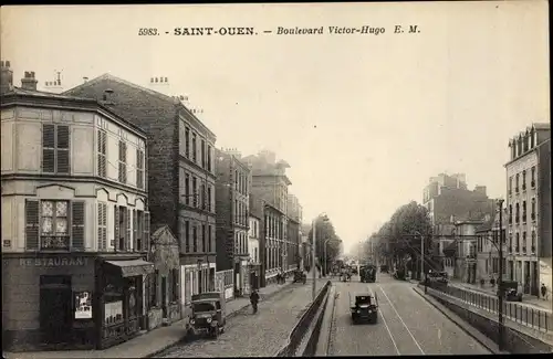 Ak Saint Ouen Seine Saint Denis, Boulevard Victor Hugo