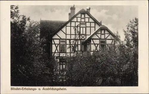 Ak Wernigerode am Harz, Blinden Erholungs- u. Ausbildungsheim des Reichsdeutschen Blinden Verbandes