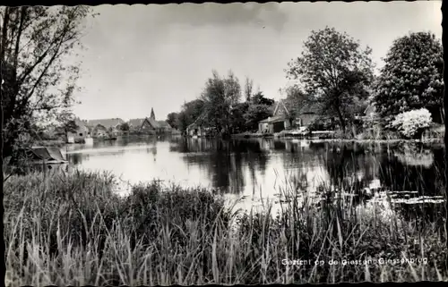 Ak Giessenburg Südholland, Gezicht op de Giessen