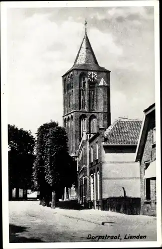 Ak Lienden Gelderland Niederlande, Dorpstraat