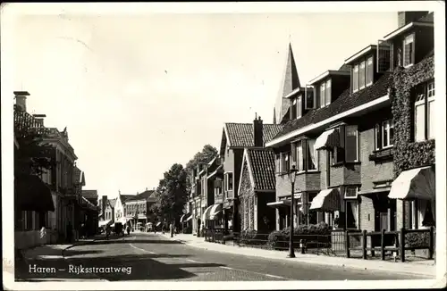 Ak Haren Groningen Niederlande, Rijksstraatweg