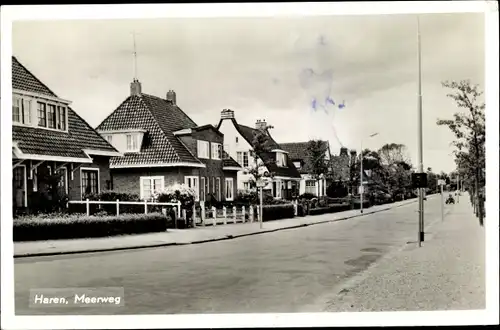 Ak Haren Groningen Niederlande, Meerweg