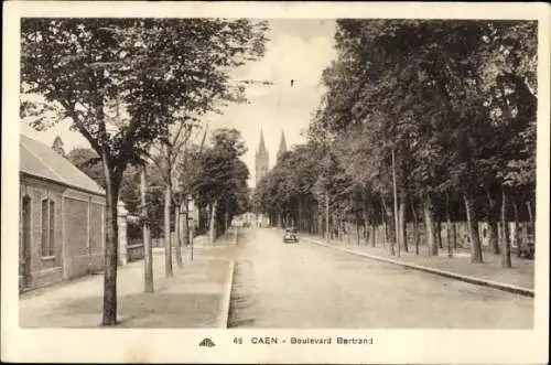 Ak Caen Calvados, Boulevard Bertrand