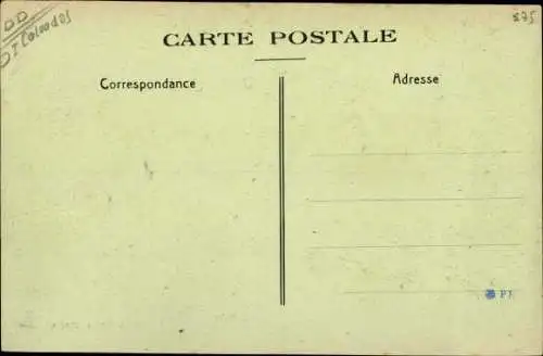 Ak Caen Calvados, Inondé le 31 Décembre 1925, La Cours La Reine