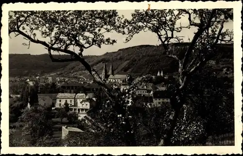 Ak Luxembourg, Village et Église à double clocher