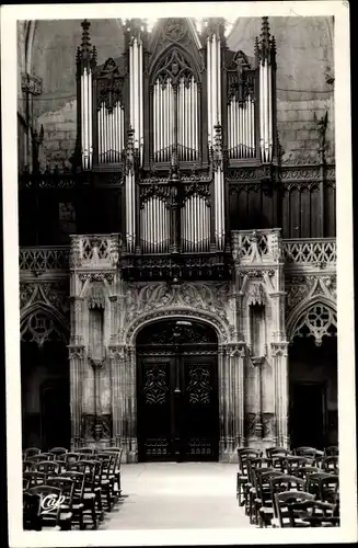 Ak Montbrison Loire, Interieur de la Cathedrale, Les Orgues