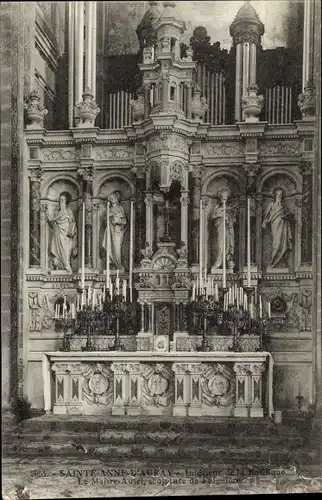 Ak Sainte-Anne-d'Auray Morbihan, Interieur de la Basilique