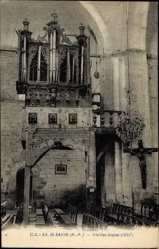 Ak Saint Savin Hautes-Pyrénées, Vieilles orgues