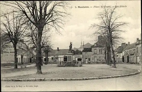 Ak Montoire Loir et Cher, Place Saint Denis, Les Hôtels