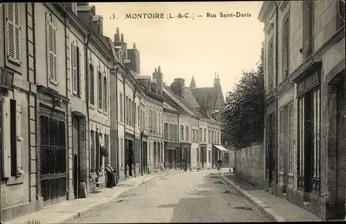 Ak Montoire Loir et Cher, Rue Saint Denis