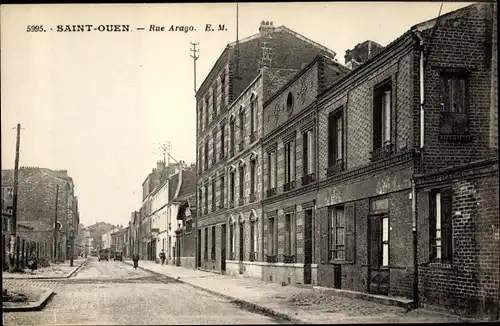 Ak Saint Ouen Seine Saint Denis, Rue Arago