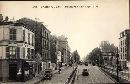 Ak Saint Ouen Seine Saint Denis, Boulevard Victor Hugo