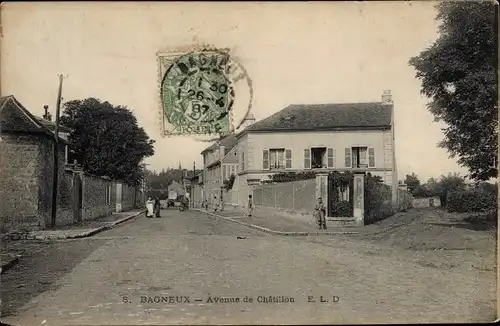 Ak Bagneux Hauts de Seine, Avenue de Chatillon