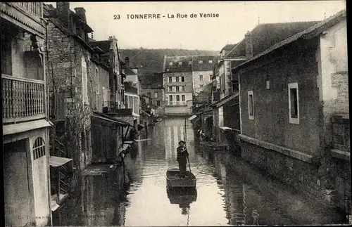 Ak Tonnerre Yonne, La Rue de Venise