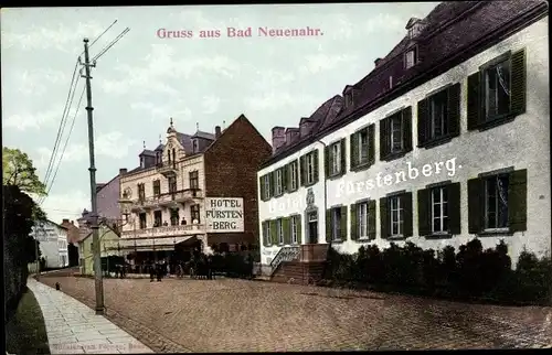 Ak Bad Neuenahr Ahrweiler in Rheinland Pfalz, Hotel Fürstenberg