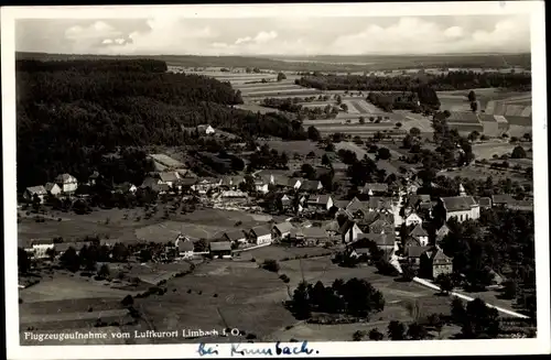 Ak Limbach im Odenwald, Blick auf den Ort, Fliegeraufnahme