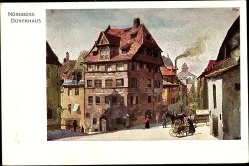 Künstler Ak Nürnberg in Mittelfranken Bayern, Bayerische Jubiläumsausstellung 1906, Dürerhaus