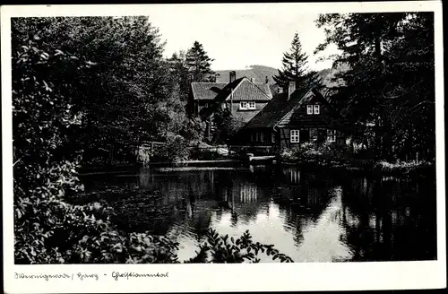 Ak Wernigerode am Harz, Ortspartie