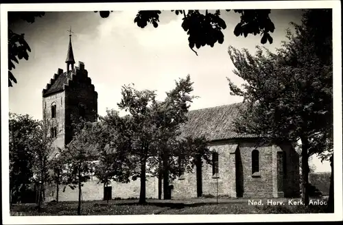 Ak Anloo Hunze Drenthe, Ned. Herv. Kerk