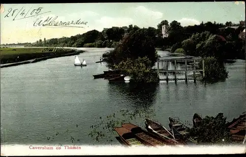 Ak Caversham South East, Thames View