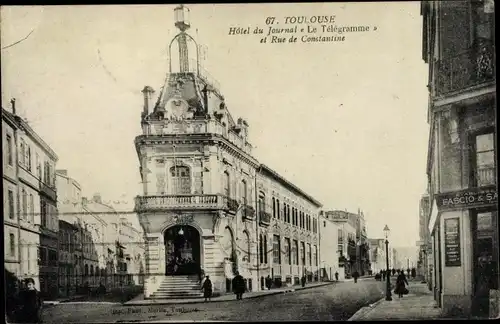 Ak Toulouse Haute Garonne, Hotel du Journal, Rue de Constantine